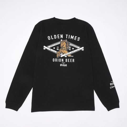 【ORION×OLDENTIMES 26初売り】那覇桜坂ロングスリーブTシャツ　ブラック