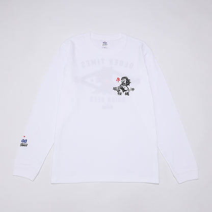 【ORION×OLDENTIMES 26初売り】那覇桜坂ロングスリーブTシャツ　ホワイト
