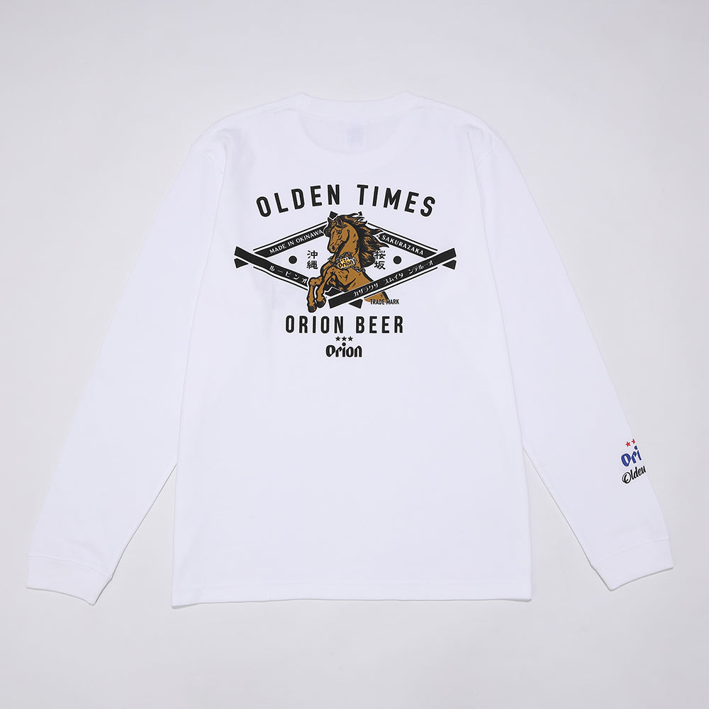 【ORION×OLDENTIMES 26初売り】那覇桜坂ロングスリーブTシャツ　ホワイト