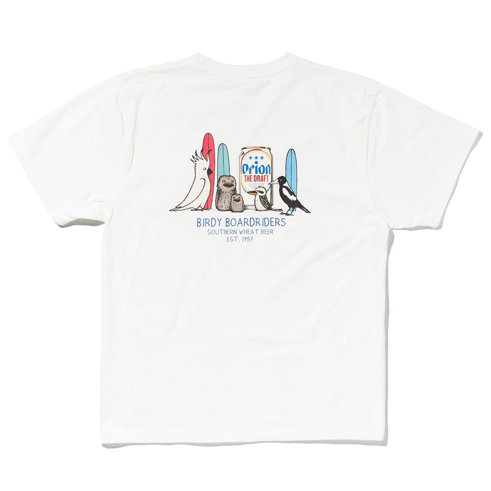 ORION×JONAS】BIRDY BOARDRIDERS TEE ホワイト オリオン orionジョナス ORION×JONAS】BIRDY BOARDRIDERS TEE ホワイト オリオン orionジョナス