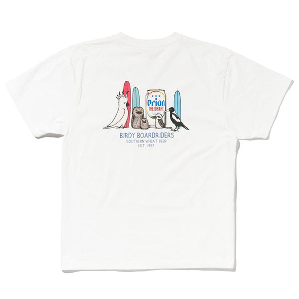 ORION×JONAS】BIRDY BOARDRIDERS TEE ホワイト オリオン orionジョナス