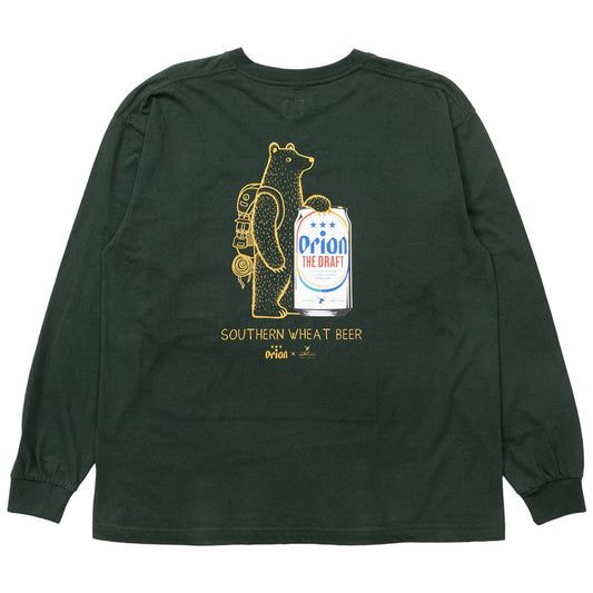 【ORION×JONAS】Bear L/S TEE（カラー：ダークグリーン）
