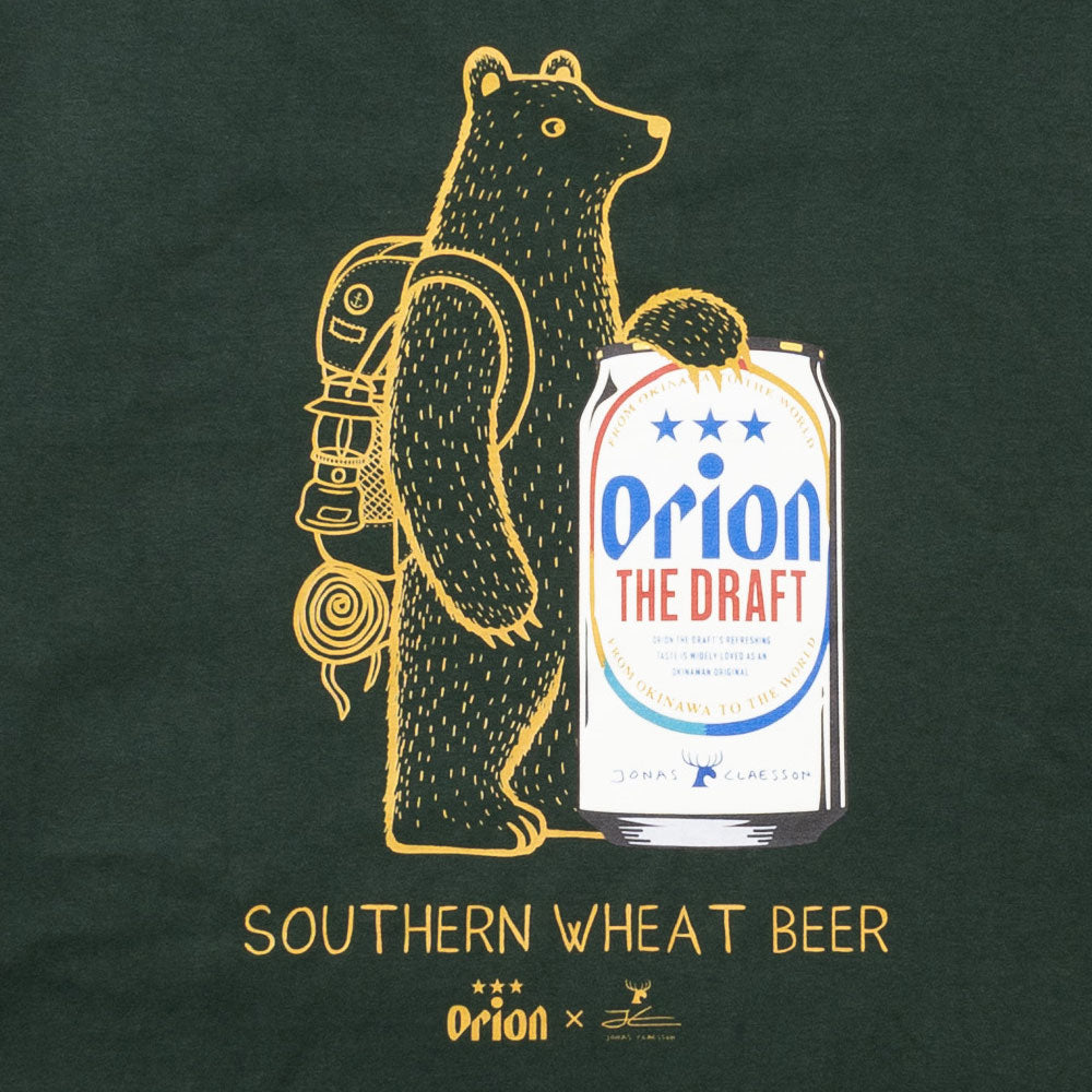 【ORION×JONAS】Bear L/S TEE（カラー：ダークグリーン）