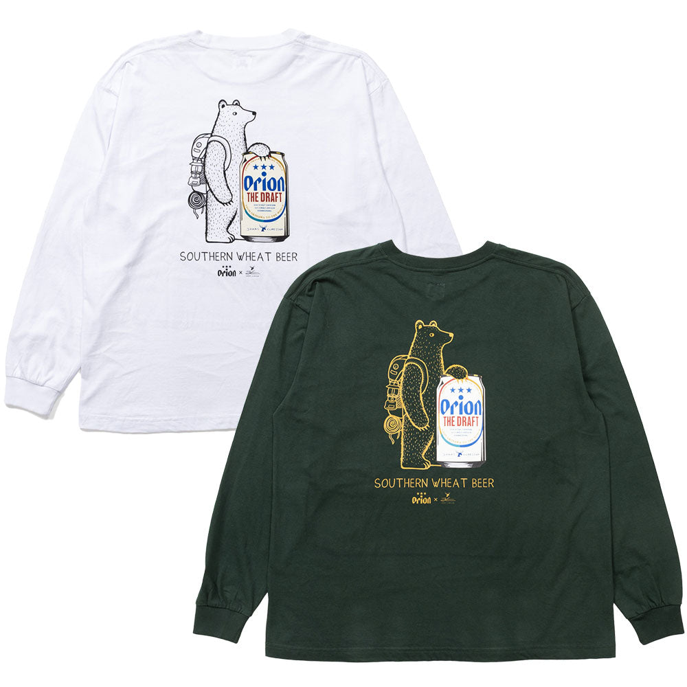 ORION×JONAS】Bear L/S TEE ホワイト オリオン orion ジョナス JONAS
