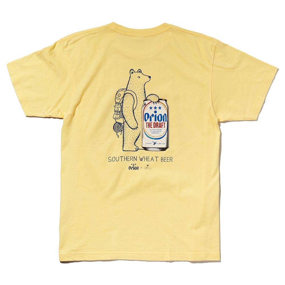 【ORION×JONAS】BEAR TEE　（カラー：ライトイエロー）