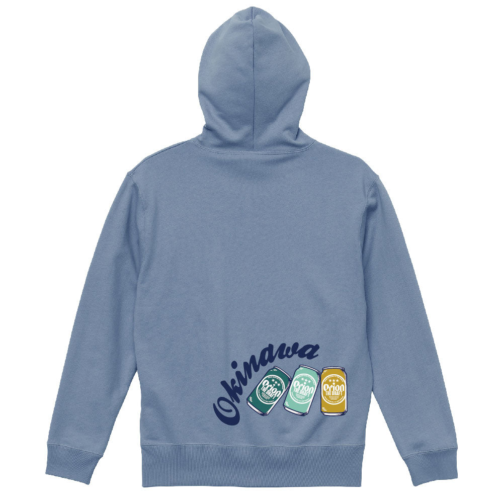 オリオンパーカー ビール3缶　カラー：アシッドブルー