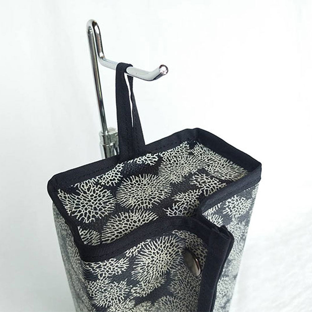 【首里琉染】 サンゴ染めボックスティッシュカバー ブラック