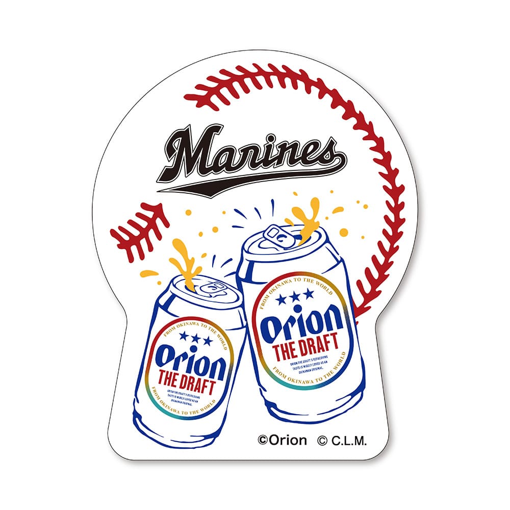 ORION×プロ野球2026 千葉ロッテマリーンズ ステッカー（B） コラボ