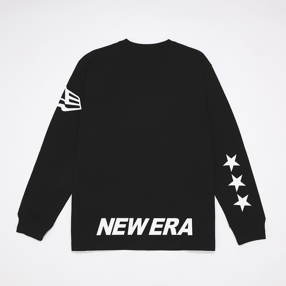NEW ERA® ORION L/S Cotton Tee　カラー：BLACK