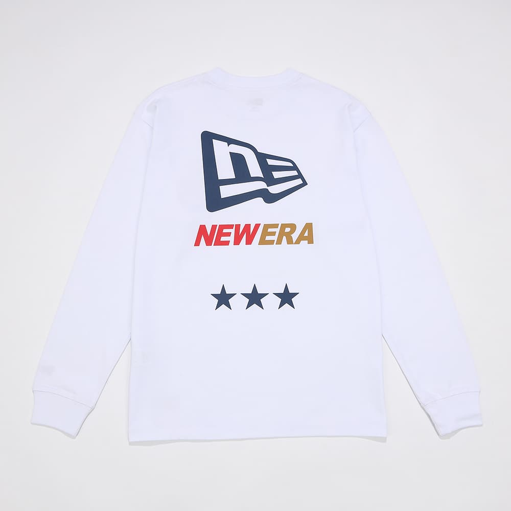 NEW ERA® ORION L/S Cotton Tee　カラー：WHITE