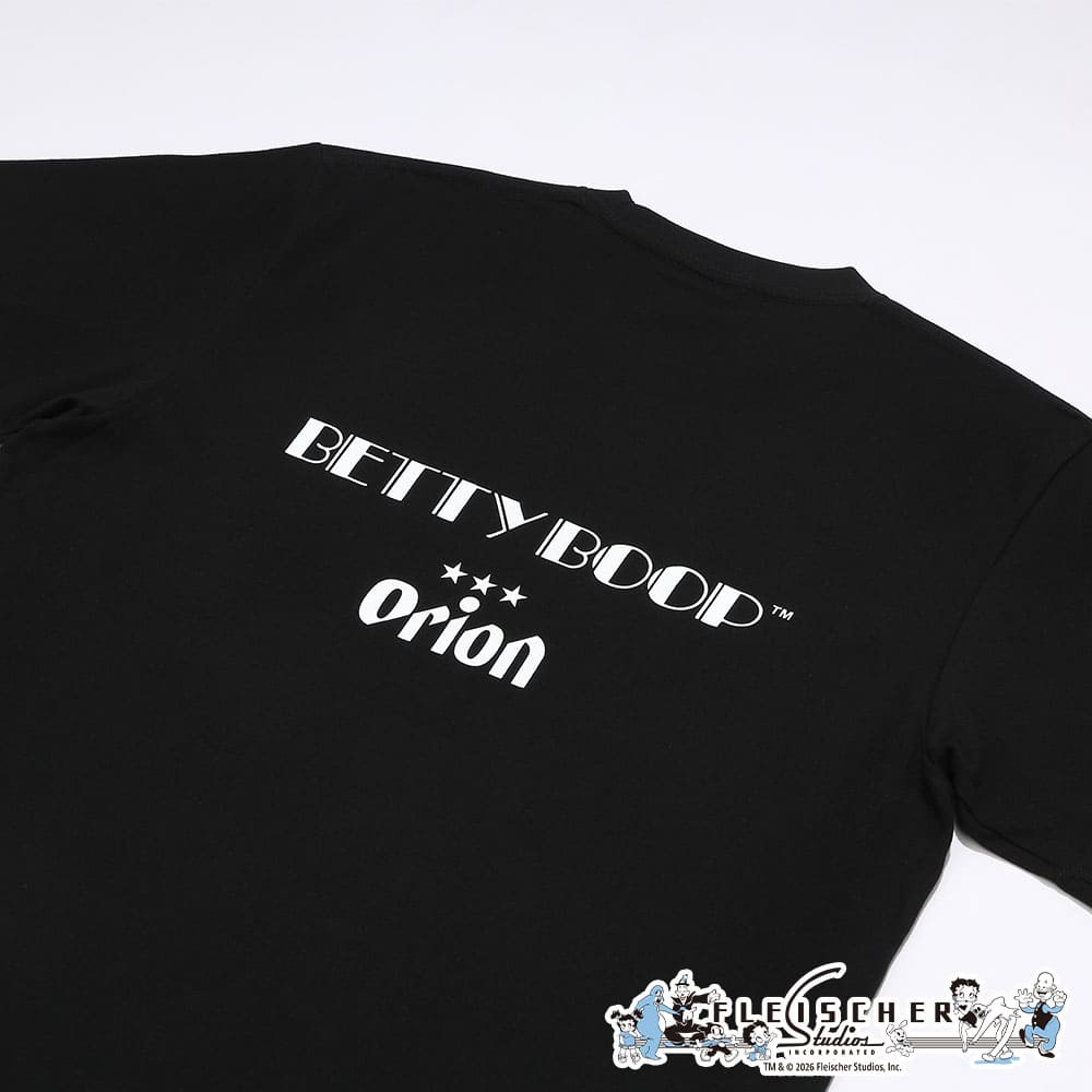 ORION×ベティー ブープ™コラボ BEER 半袖Tシャツ ブラック – オリオン