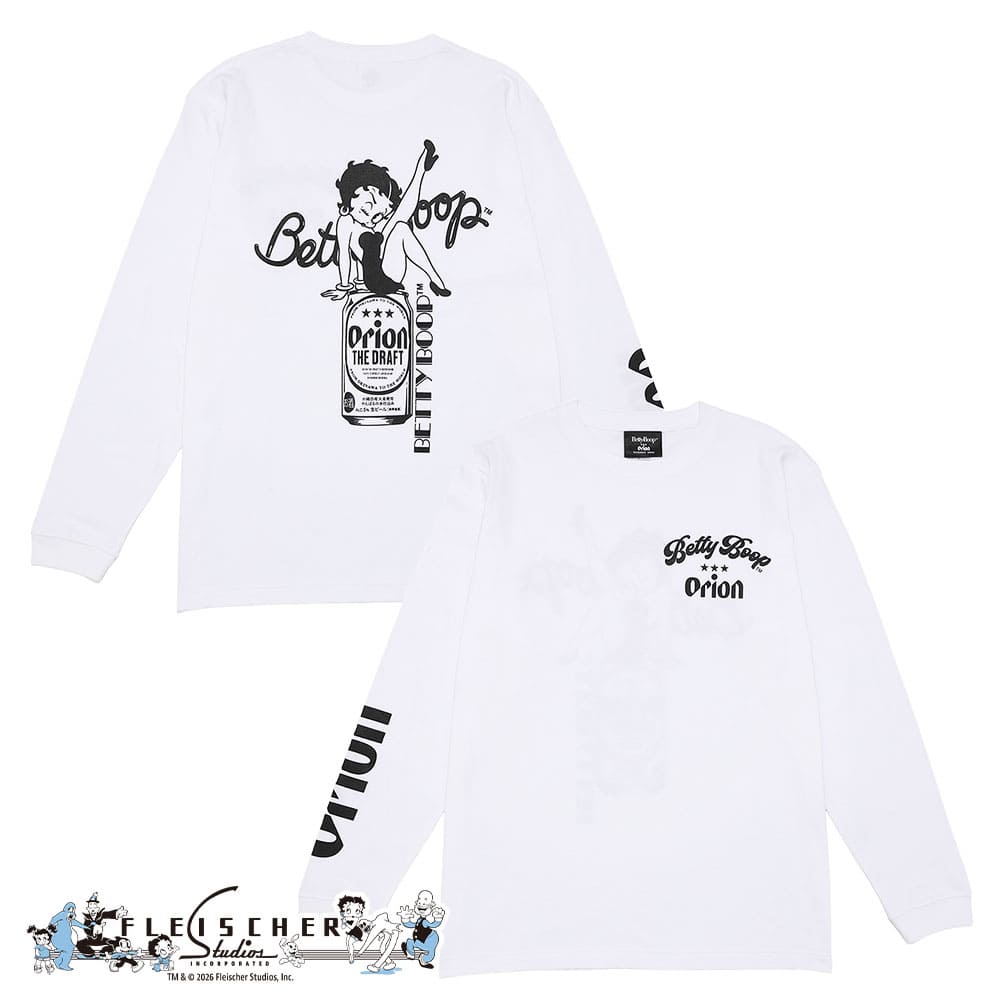 ORION×ベティー ブープ™コラボ ロングTシャツ ホワイト – オリオン