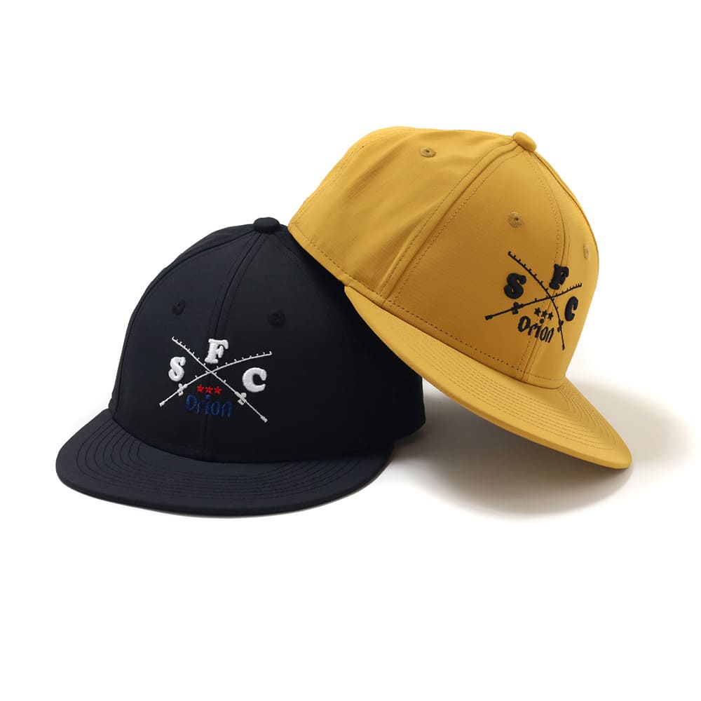 I.F.C×ORION CROSS ROD EMBLEM LOGO NYLON CAP カラー：BEER YELLOW