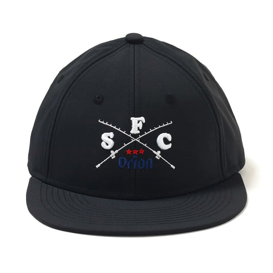 I.F.C×ORION CROSS ROD EMBLEM LOGO NYLON CAP　カラー：BLACK