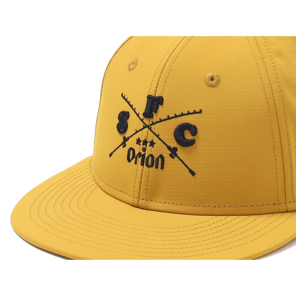 I.F.C×ORION CROSS ROD EMBLEM LOGO NYLON CAP　カラー：BEER YELLOW