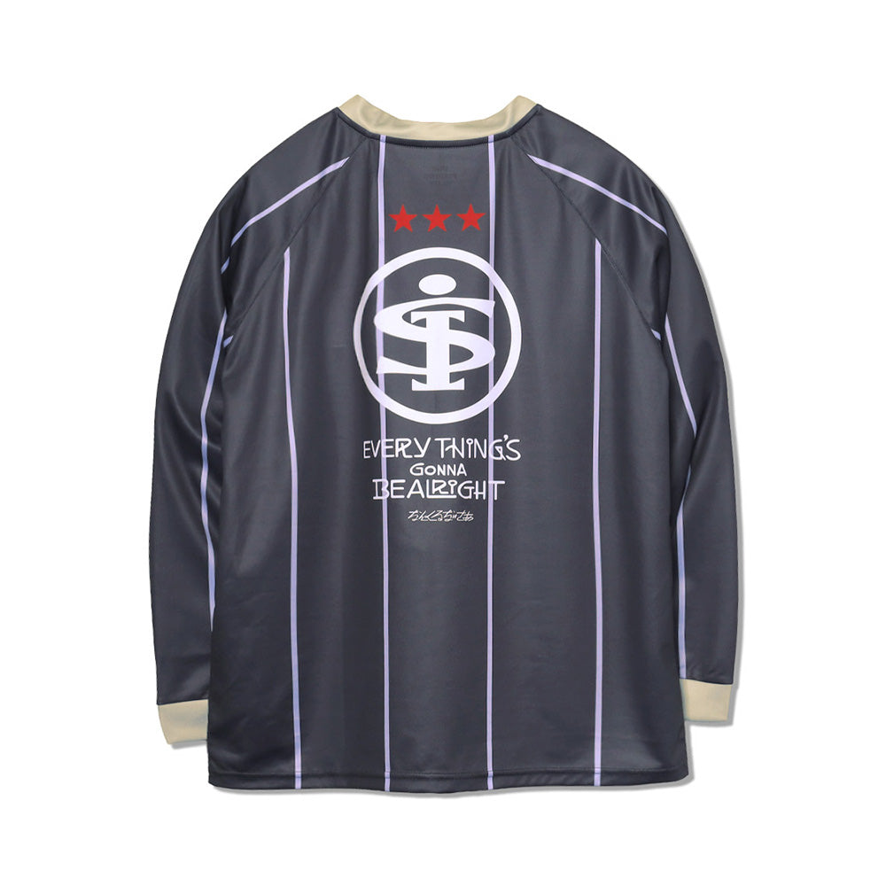 I.F.C×ORION×SFC -3 STARS DRY MESH L/S TEE-　カラー：CHARCOAL