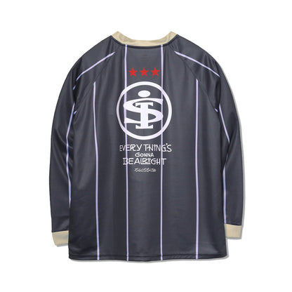 I.F.C×ORION×SFC -3 STARS DRY MESH L/S TEE-　カラー：CHARCOAL