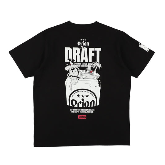 【ORION×CHUMSコラボ26SS】THE DRAFT Tシャツ BLACK（ブラック）【チャムスコラボ】