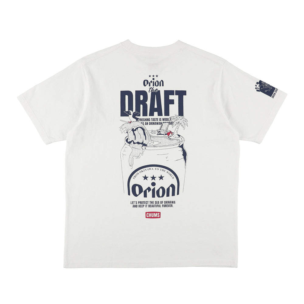 Orion×CHUMS Tシャツ＋タオル オリオンビール×チャムス】THE DRAFT Tシャツ ライトブルー【CHUMS