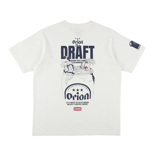 【ORION×CHUMSコラボ26SS】THE DRAFT Tシャツ WHITE（ホワイト）【チャムスコラボ】