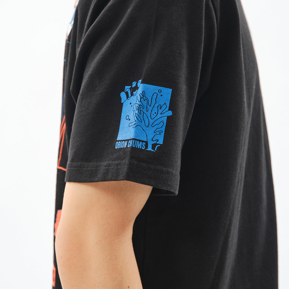 【ORION×CHUMSコラボ26SS】YUM YUM TOURS Tシャツ BLACK（ブラック）【チャムスコラボ】