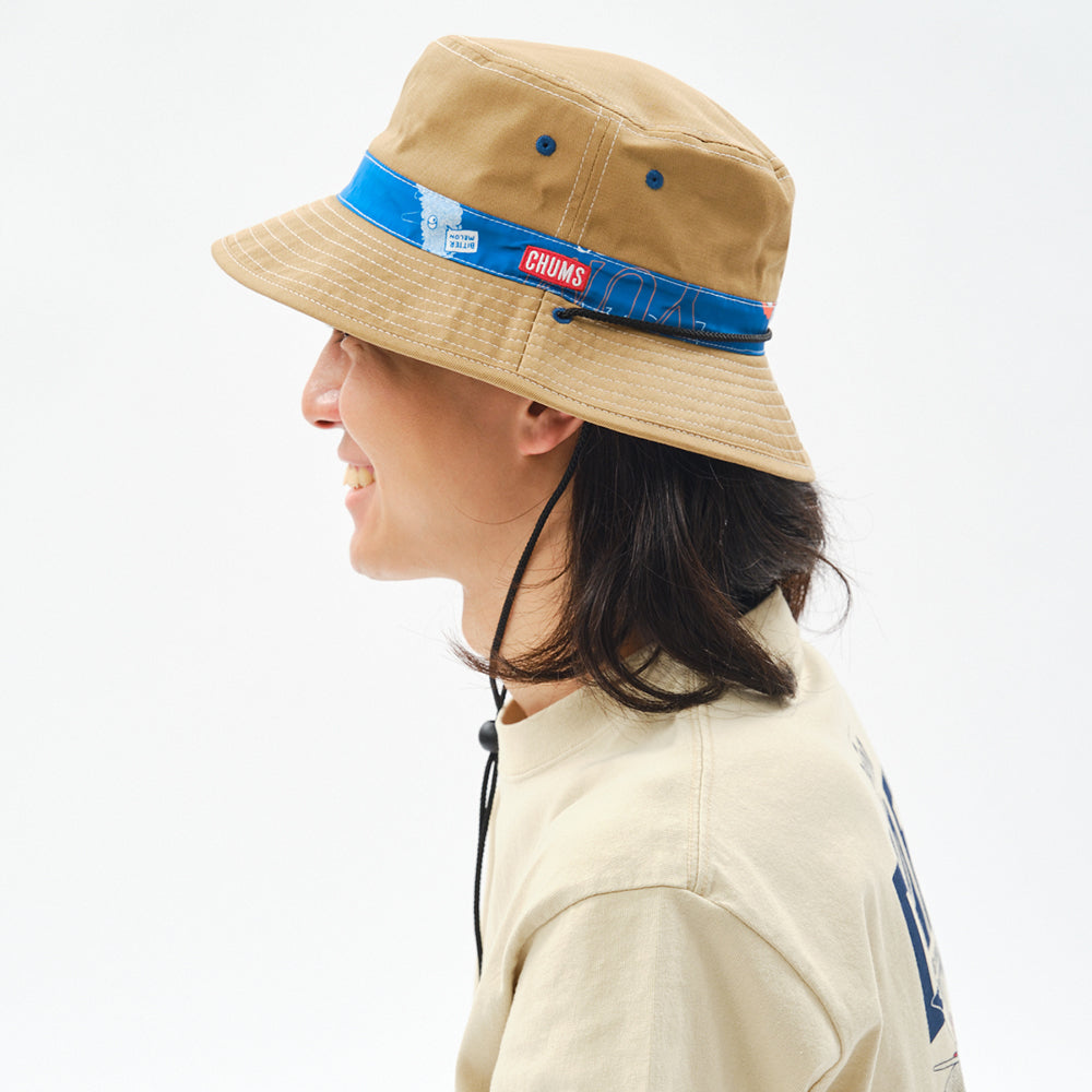 オリオンビール×チャムス】 リバーシブルハット ベージュ【CHUMSコラボ