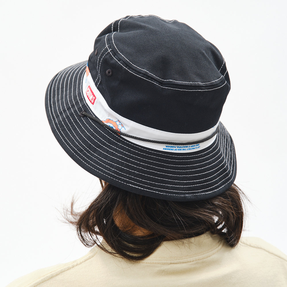 【ORION×CHUMSコラボ26SS】 リバーシブルハット BLACK（ブラック）【チャムスコラボ】