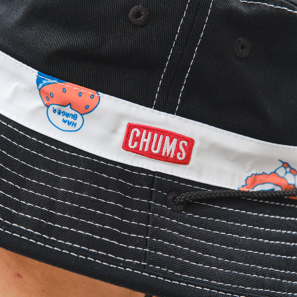 【ORION×CHUMSコラボ26SS】 リバーシブルハット BLACK（ブラック）【チャムスコラボ】