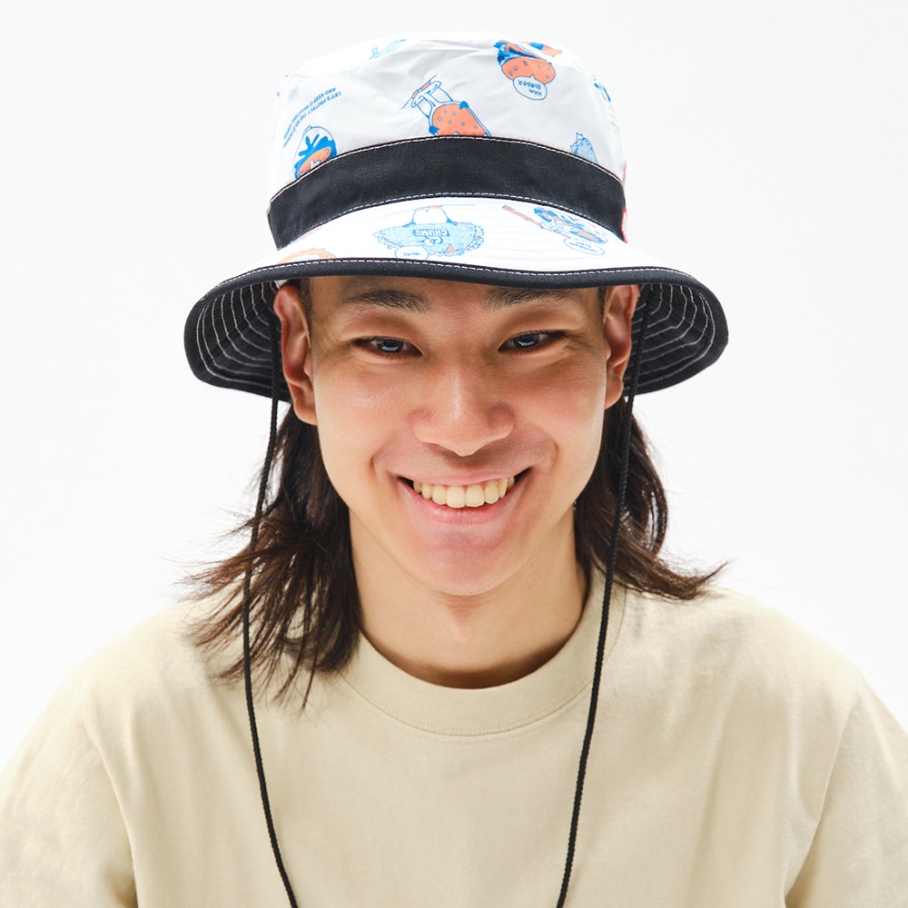 【ORION×CHUMSコラボ26SS】 リバーシブルハット BLACK（ブラック）【チャムスコラボ】