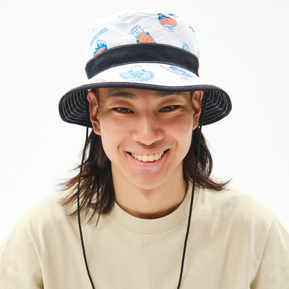 【ORION×CHUMSコラボ26SS】 リバーシブルハット BLACK（ブラック）【チャムスコラボ】