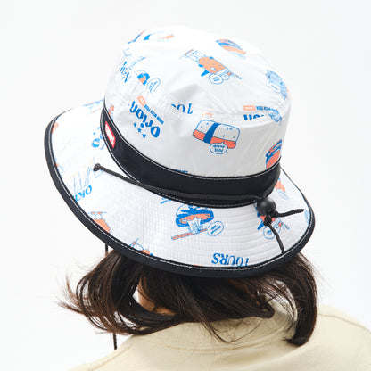 【ORION×CHUMSコラボ26SS】 リバーシブルハット BLACK（ブラック）【チャムスコラボ】