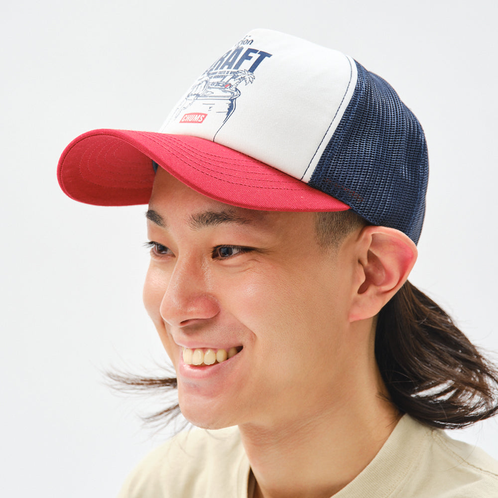 オリオンビール×チャムス】 メッシュ キャップ 帽子 フリーサイズ