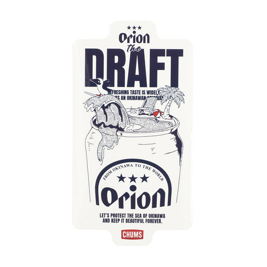 【ORION×CHUMSコラボ26SS】THE DRAFT ステッカー【チャムスコラボ】