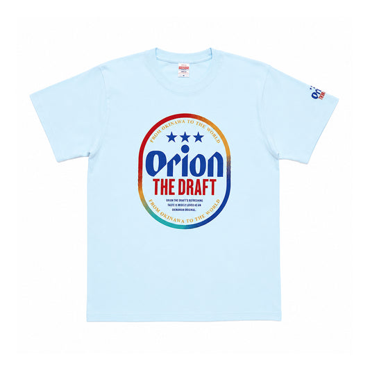 オリオン ザ・ドラフト缶 Tシャツ：ライトブルー