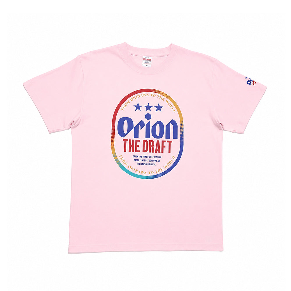 オリオン ザ・ドラフト缶 Tシャツ：ライトピンク