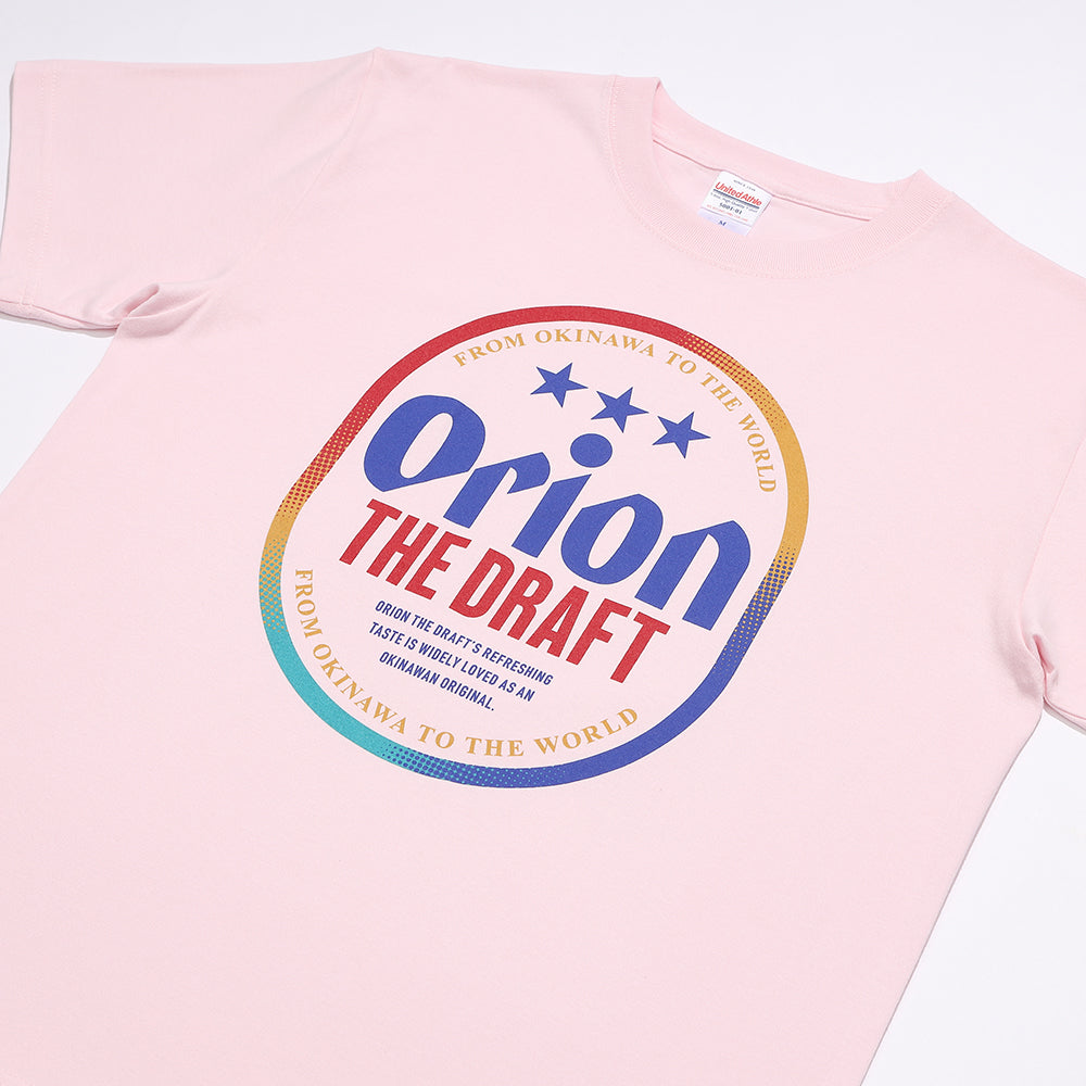 オリオン ザ・ドラフト缶 Tシャツ：ライトピンク