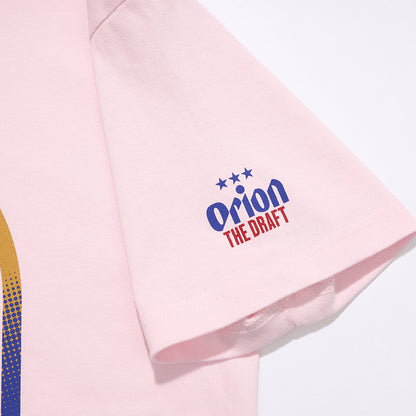 オリオン ザ・ドラフト缶 Tシャツ：ライトピンク