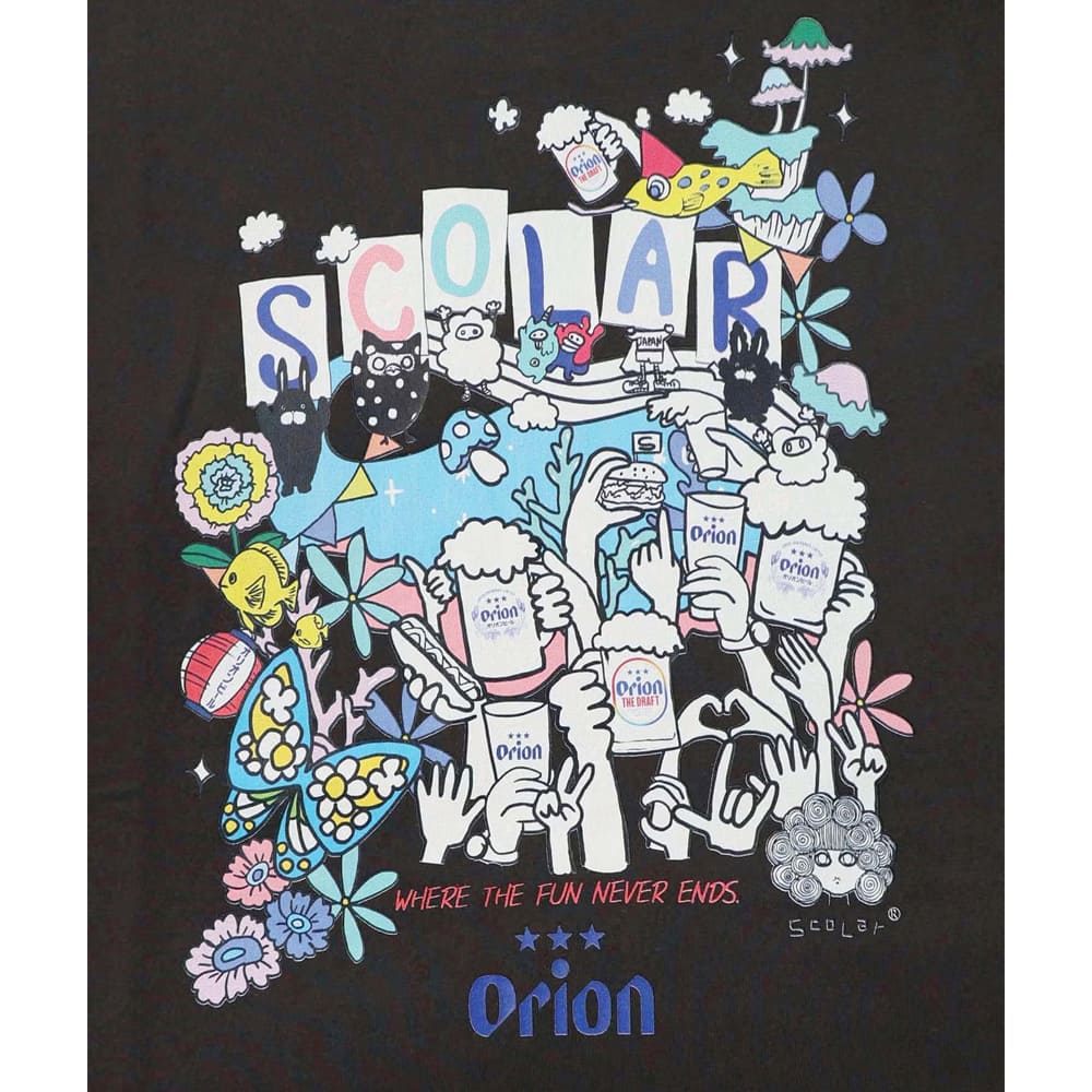 ORION×ScoLar ハンズアップチュニック チャコール スカラーコラボ