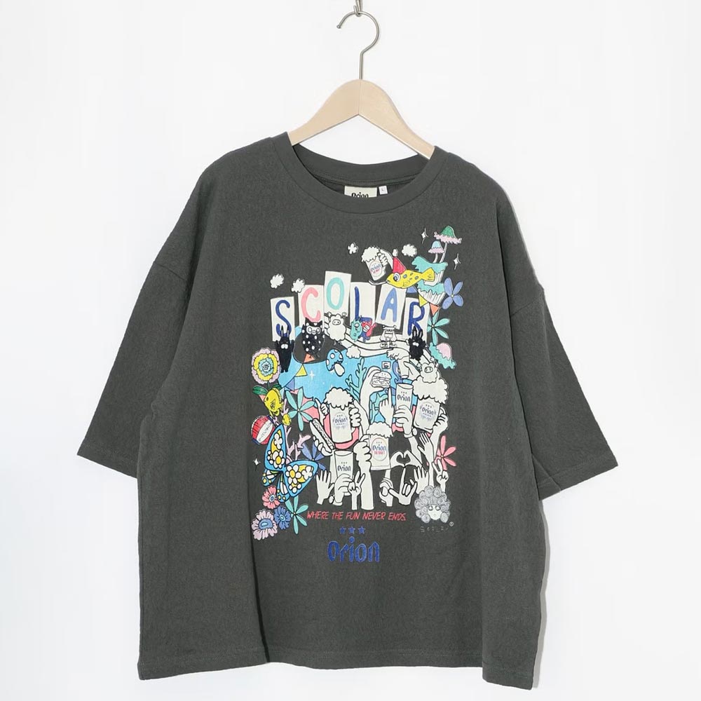 ORION×ScoLar ハンズアッププルオーバー （チャコール／Mサイズ）