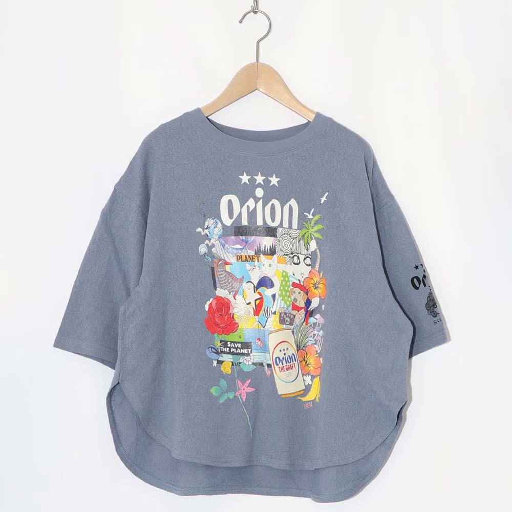 ORION×ScoLar save the planet Tシャツ （ブルー／Mサイズ）