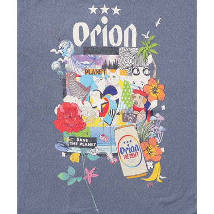 ORION×ScoLar save the planet Tシャツ （ブルー／Mサイズ）