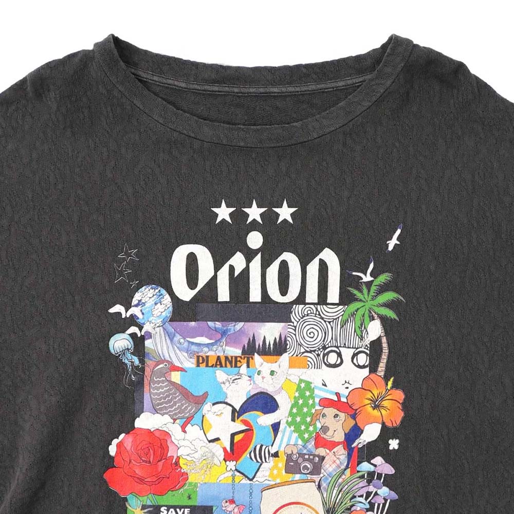 ORION×ScoLar save the planet Tシャツ Mサイズ オフホワイト スカラー
