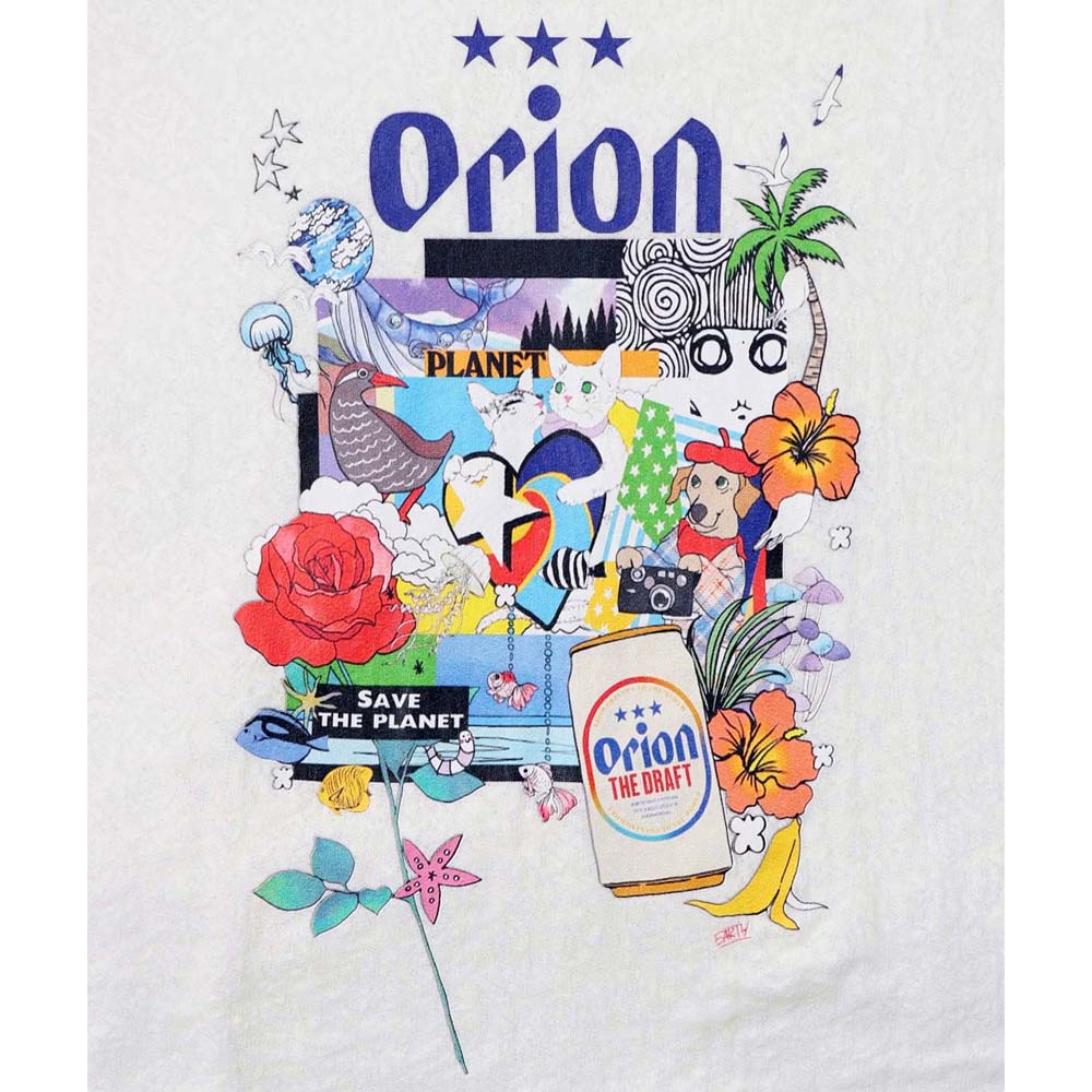 ORION×ScoLar save the planet Tシャツ （オフホワイト／Mサイズ）