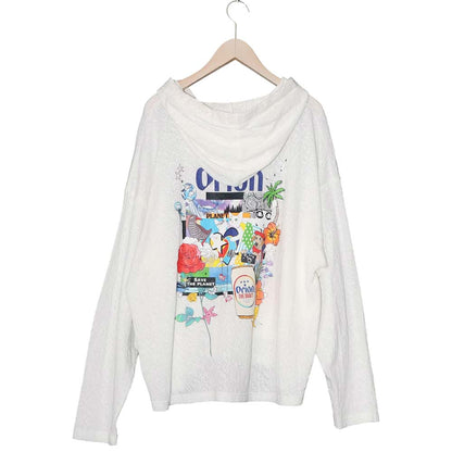 ORION×ScoLar save the planet ジップパーカー （オフホワイト／Mサイズ）