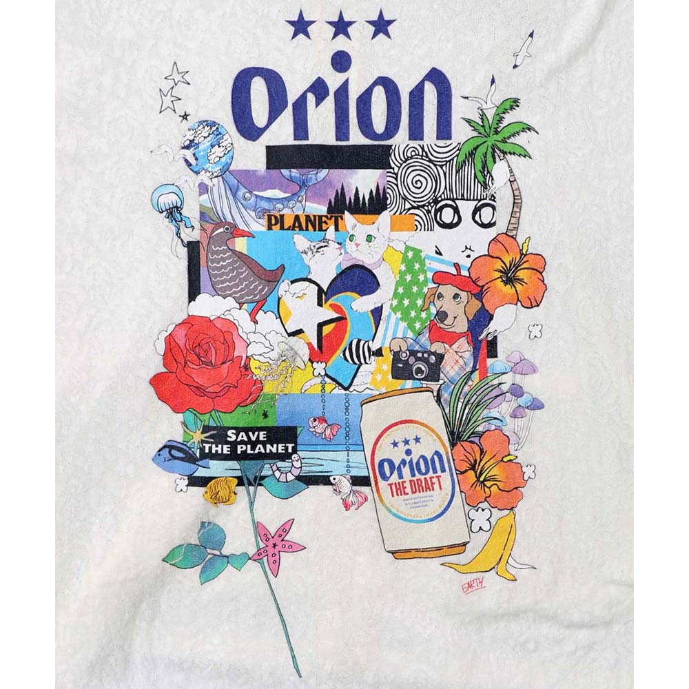 ORION×ScoLar save the planet ジップパーカー Mサイズ オフホワイト
