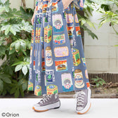 ORION×ScoLar トロピカルポップ缶 総柄スカート （ブルー）