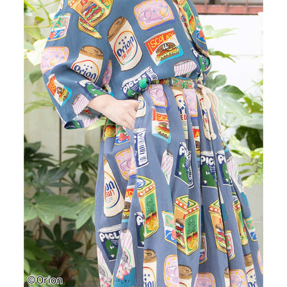 ORION×ScoLar トロピカルポップ缶 総柄スカート （ブルー）