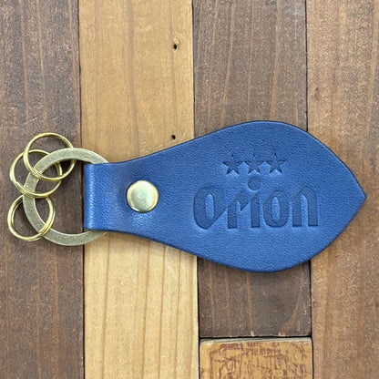 レザーキーホルダー（カラー：ブルー）