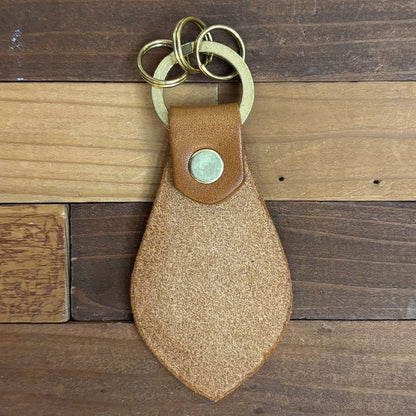 レザーキーホルダー（カラー：ブラウン）