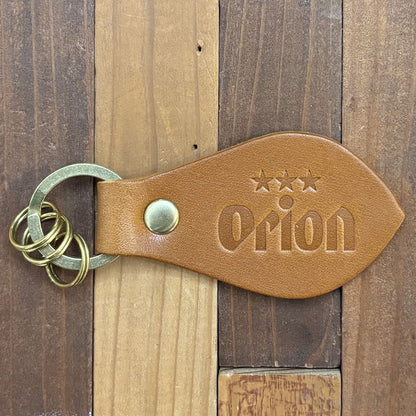 レザーキーホルダー（カラー：ブラウン）